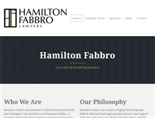 Tablet Screenshot of hamiltonfabbro.com